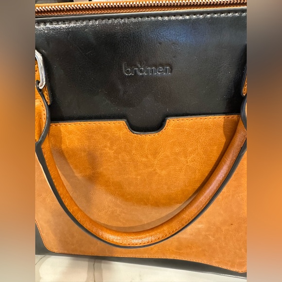 Brahmin Black and Brown Tote Bag - Picture 2 of 6